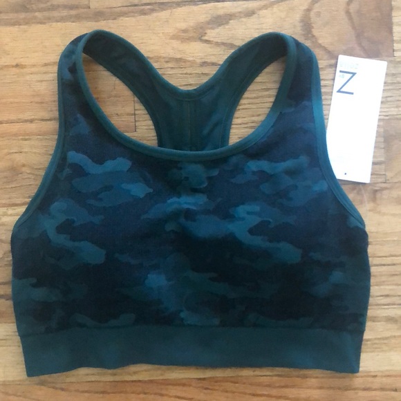 Zella Other - NWT Zella Racerback Padded Sports Camo Bra Sz Med